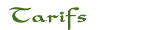Tarifs